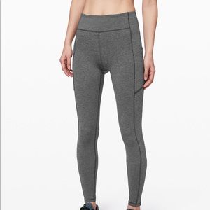Lululemon dark gray speed up tight size 6